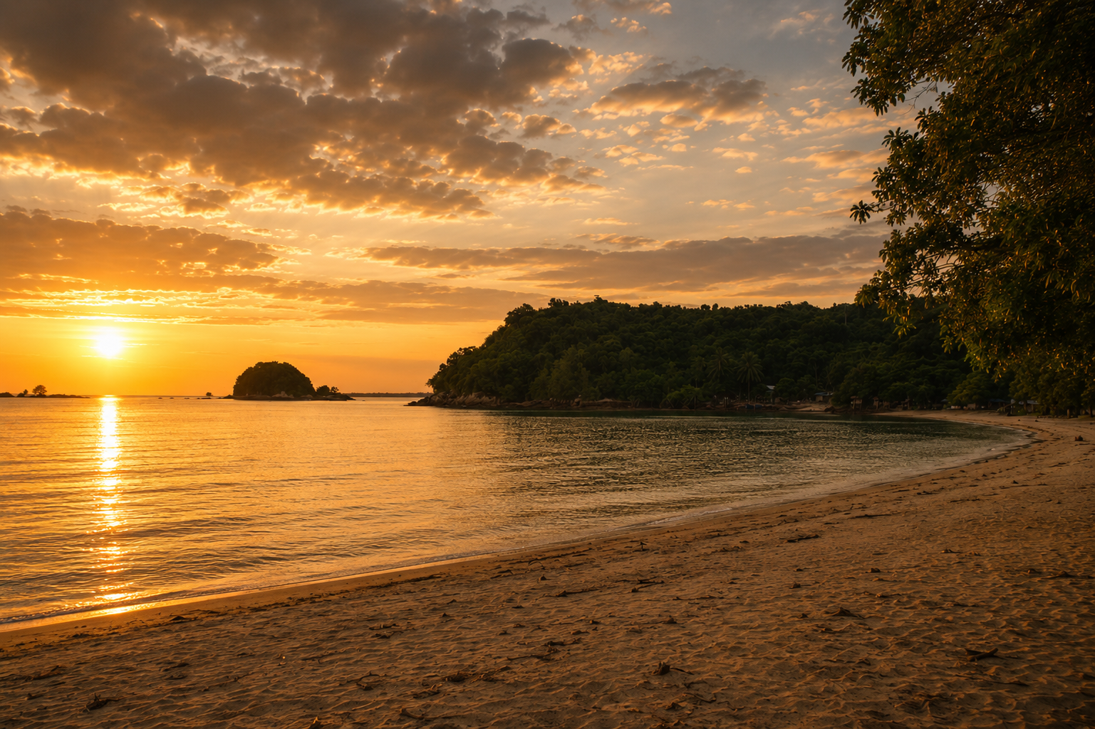 Panorama Senja Pesisir