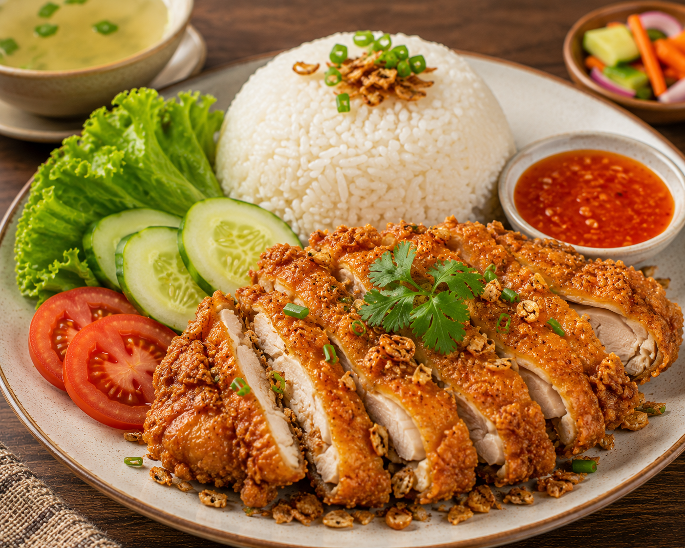 Nasi Ayam Crispy